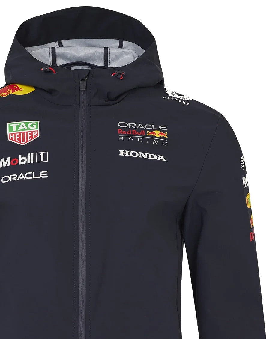 Red Bull Racing F1 2025 Unisex Team Rain Jacket - Navy