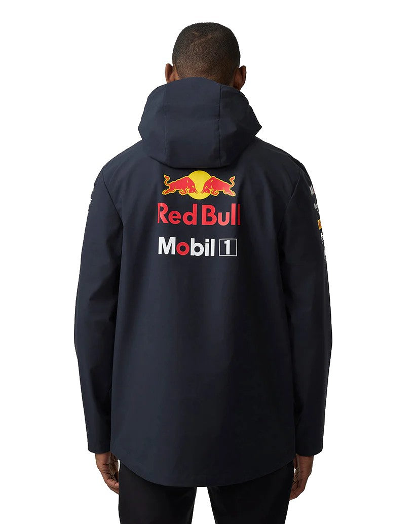 Red Bull Racing F1 2025 Unisex Team Rain Jacket - Navy