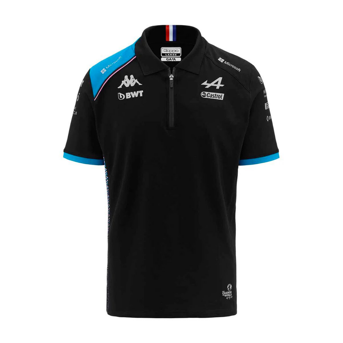 2023 Alpine F1 Team Men's Polo Shirt Race Team Black