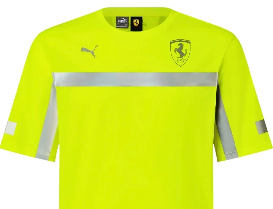 Scuderia Ferrari F1 Men's Reflective T-Shirt - Yellow