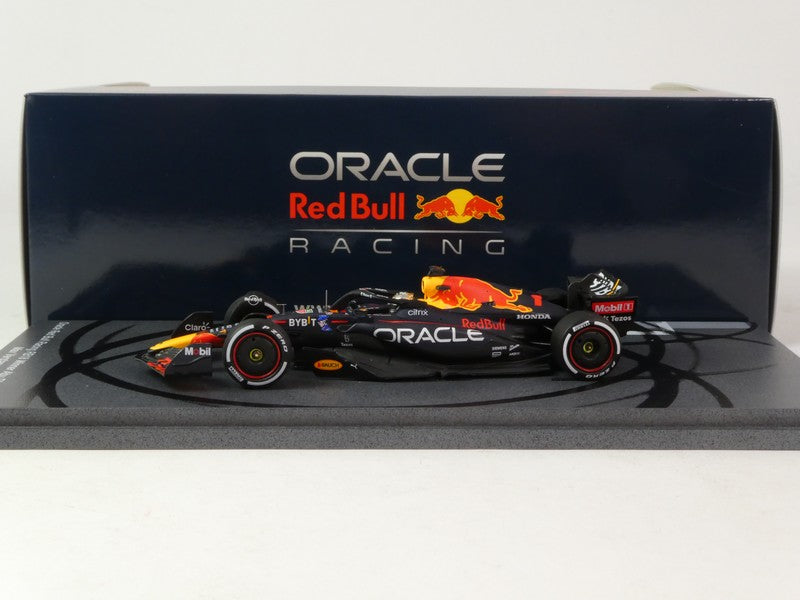 Oracle Red Bull Racing RB18 Winner Max Verstappen Abu Dhabi GP 2022 in Showcase