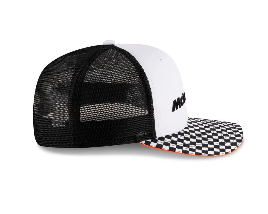 McLaren Racing Checkered Visor White 9FIFTY Snapback Adjustable Cap