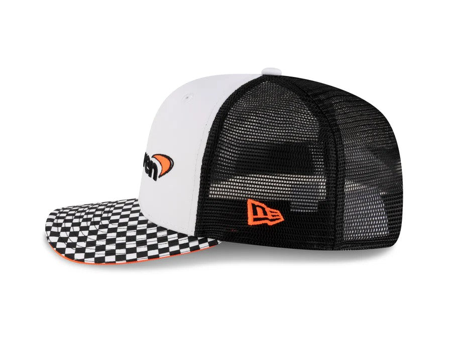 McLaren Racing Checkered Visor White 9FIFTY Snapback Adjustable Cap