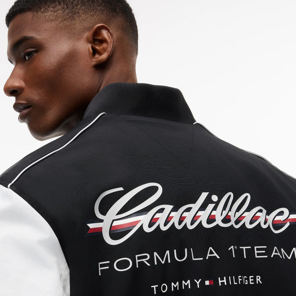Cadillac F1 X Tommy Hilfiger Bomber Jacket Men's - Black/White