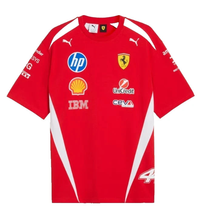 Scuderia Ferrari F1 Puma Men's 2026 Drivers T-Shirt - Red