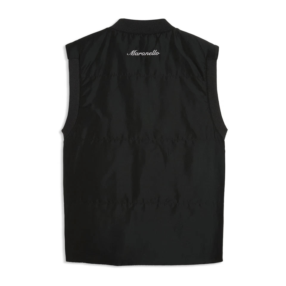 2026 Scuderia Ferrari F1 Mens Logo Gilet Black