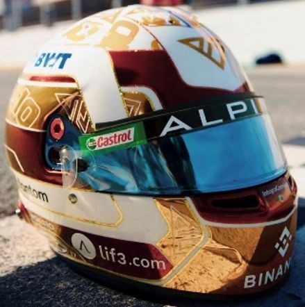 Pierre Gasly 2023 Alpine Helmet 1:5 Spark