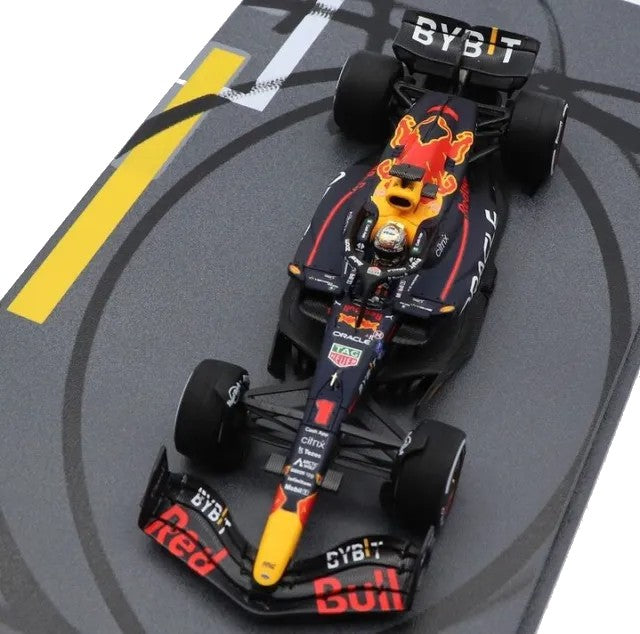 Oracle Red Bull Racing RB18 Winner Max Verstappen Abu Dhabi GP 2022 in Showcase