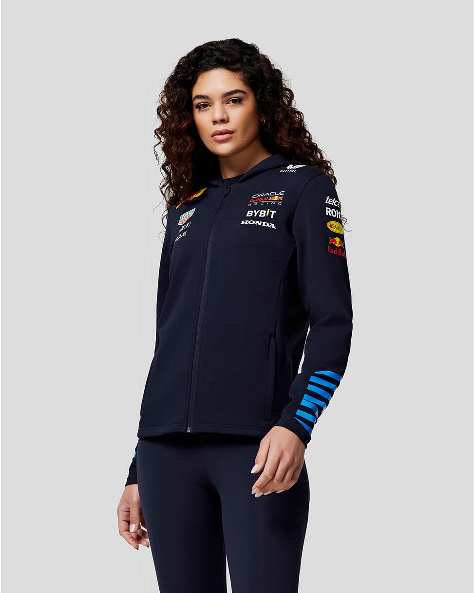 Red Bull Racing F1 Women's 2024 Team Full Zip Hoodie - Navy