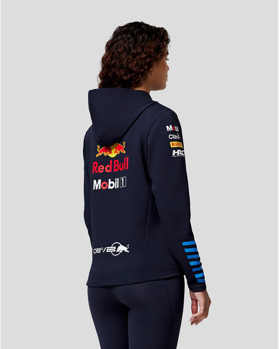 Red Bull Racing F1 Women's 2024 Team Full Zip Hoodie - Navy
