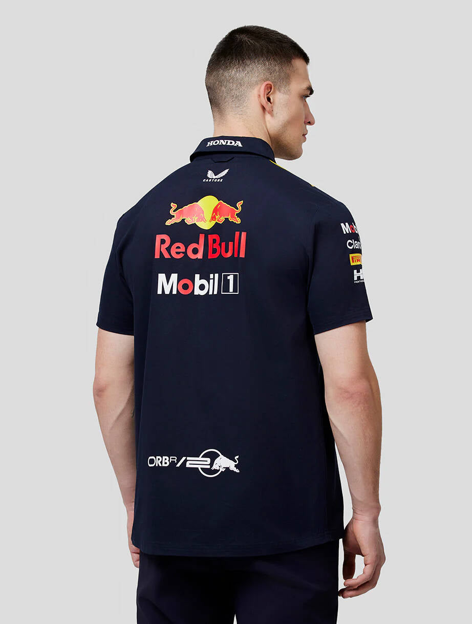 Red Bull Racing F1 Men's 2024 Team Button Down Shirt - Navy