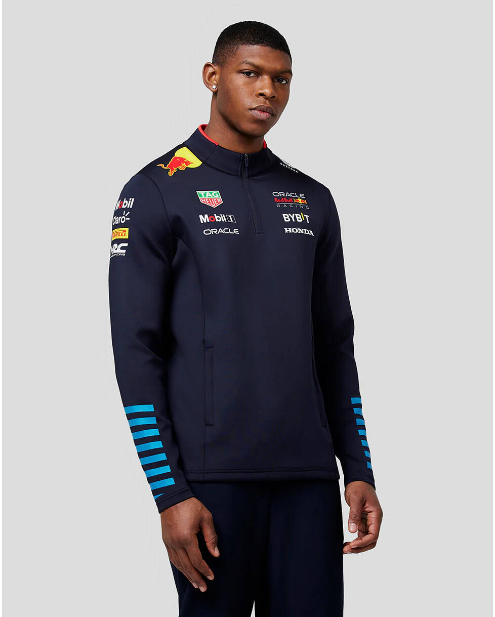 Red Bull Racing F1 2024 Team 1/4 Zip Mid Layer – Navy