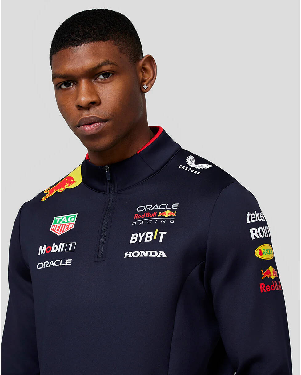 Red Bull Racing F1 2024 Team 1/4 Zip Mid Layer – Navy