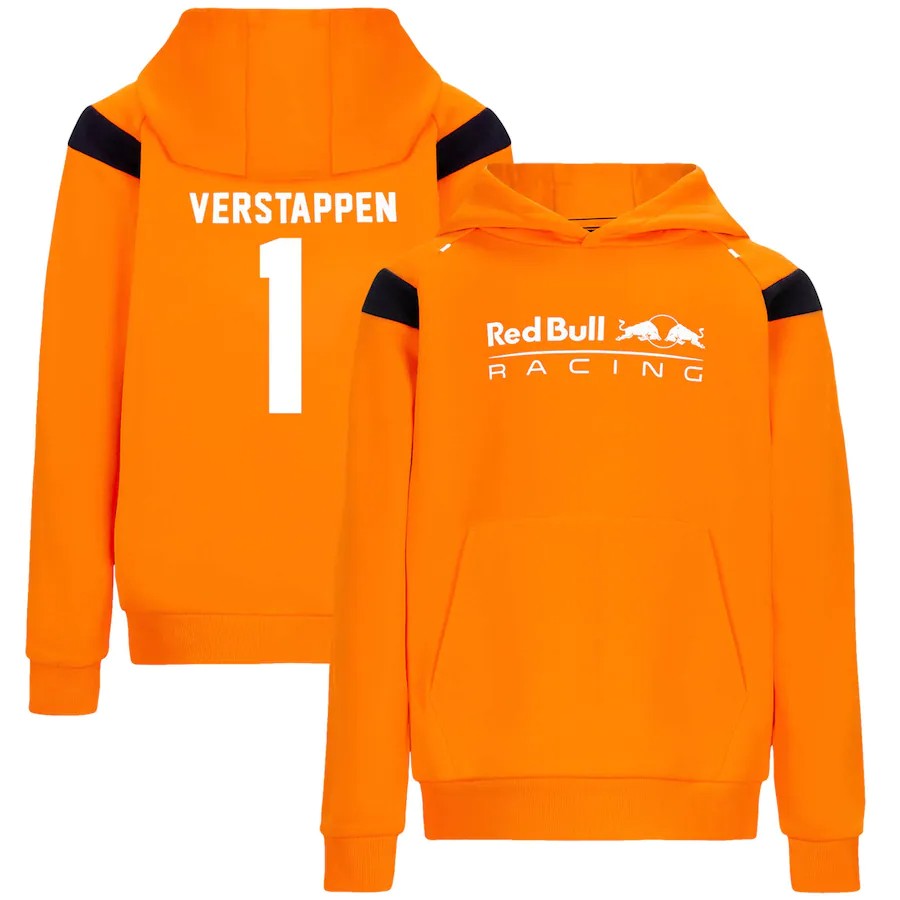 Verstappen Orange Red Bull Racing Kids Hoodie 2022