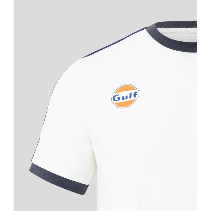 McLaren F1 Gulf Ringer Men's Taper T-Shirt - White