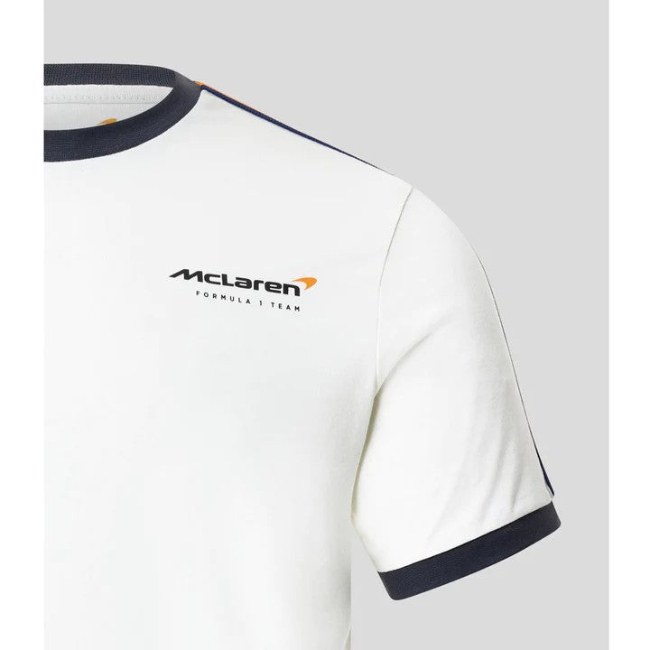 McLaren F1 Gulf Ringer Men's Taper T-Shirt - White
