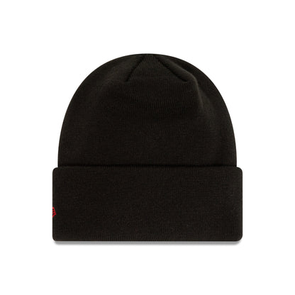 Manchester United FC Adults Black Cuff Knit Beanie