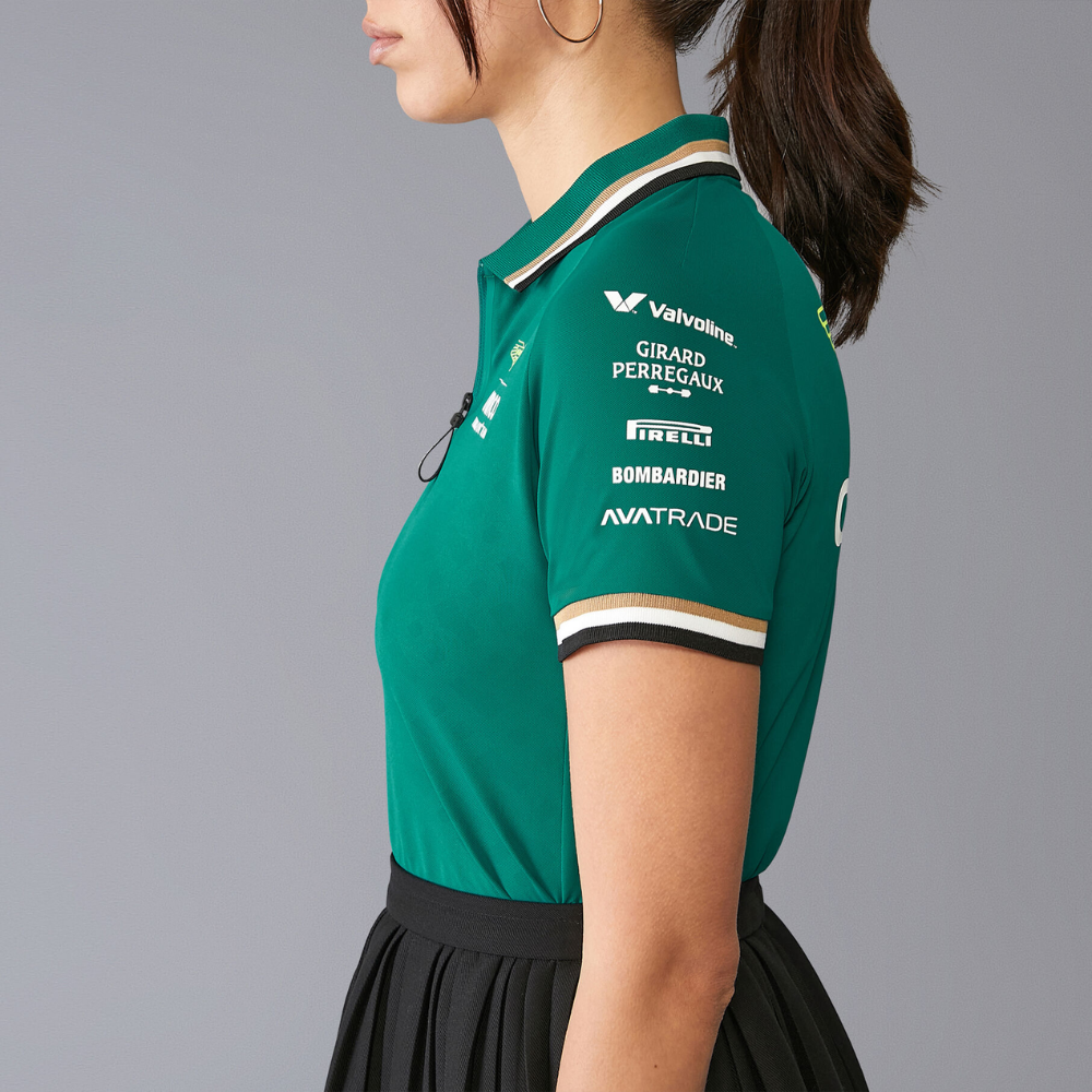 2024 Aston Martin F1 Team Women s Green Polo Shirt