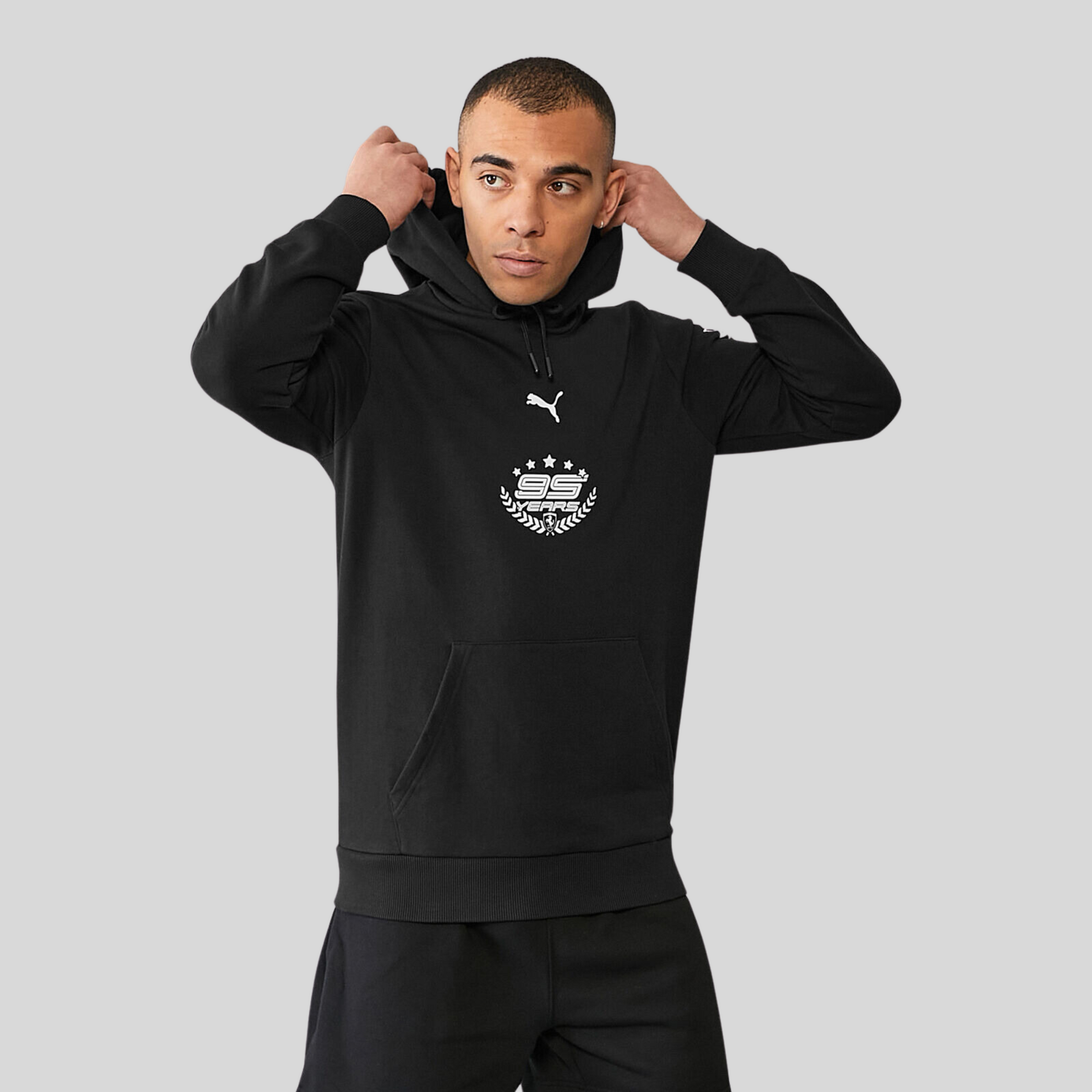 2024 Scuderia Ferrari F1 Men s Graphic Black Hoodie L