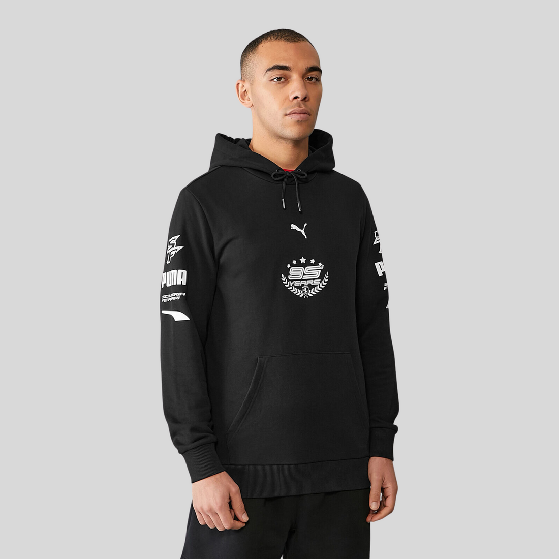 2024 Scuderia Ferrari F1 Men's Graphic Black Hoodie Xcelerate Sport