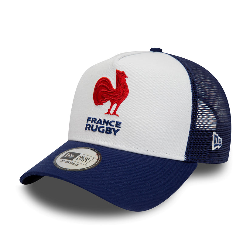 French Federation Of Rugby White A-Frame Trucker Cap – Xcelerate Sport