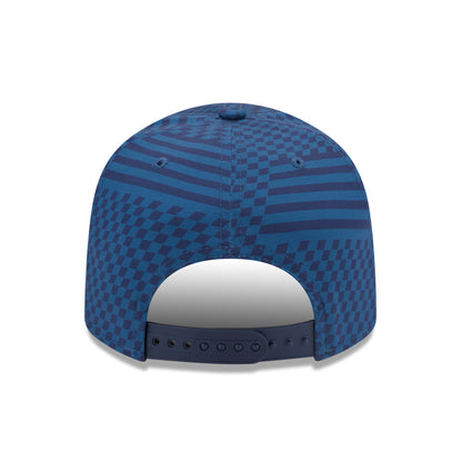 Chelsea FC Lion Crest All Over Print Blue 9FIFTY Stretch Snap Cap