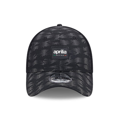 Aprilia All Over Print Black 39THIRTY Stretch Fit Cap