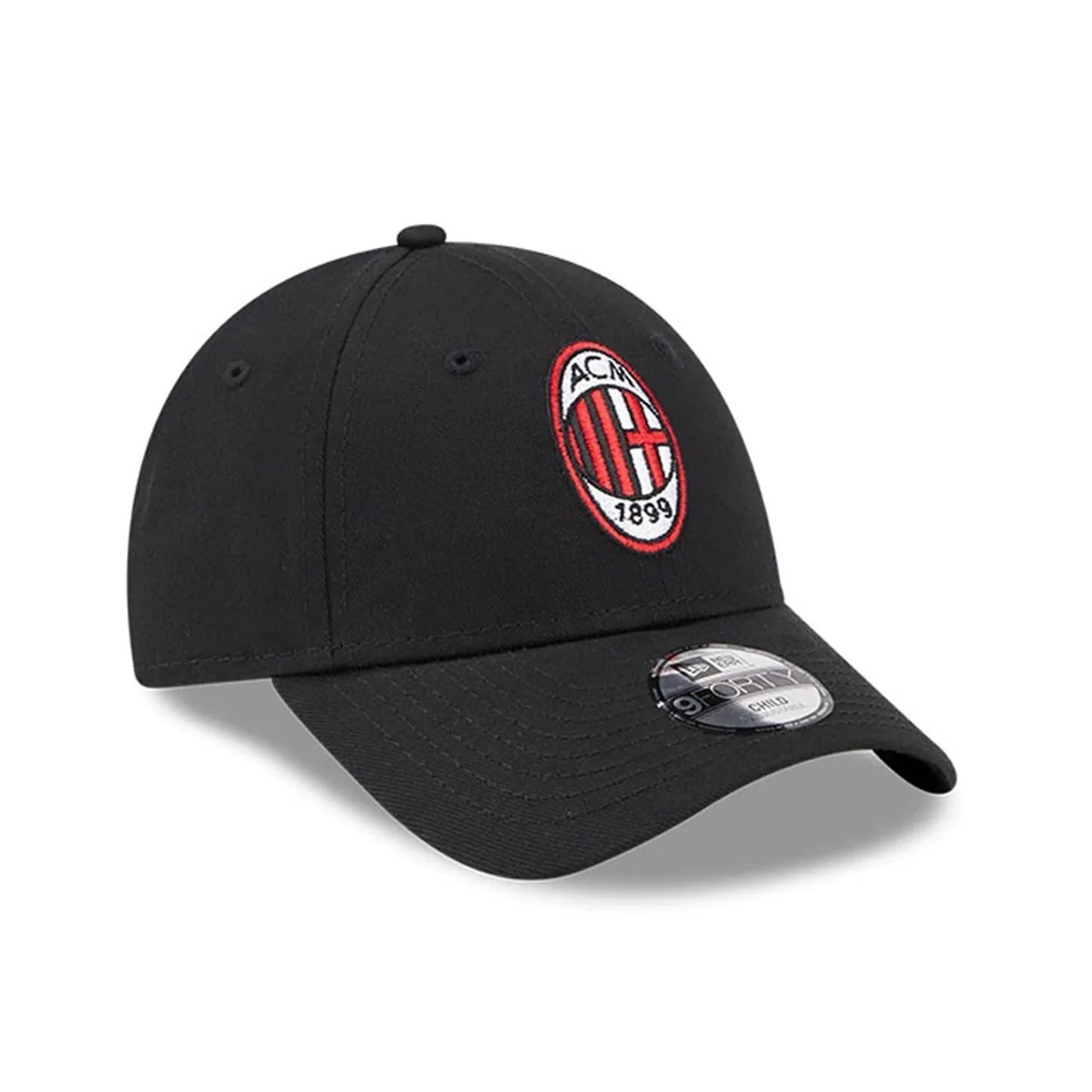 Kids AC Milan Black 9FORTY Adjustable Cap