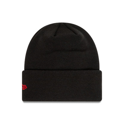 Manchester United FC Youth Black Cuff Knit Beanie