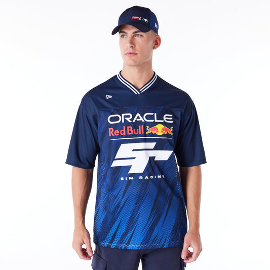 Red Bull Sim Racing Navy V-Neck T-Shirt