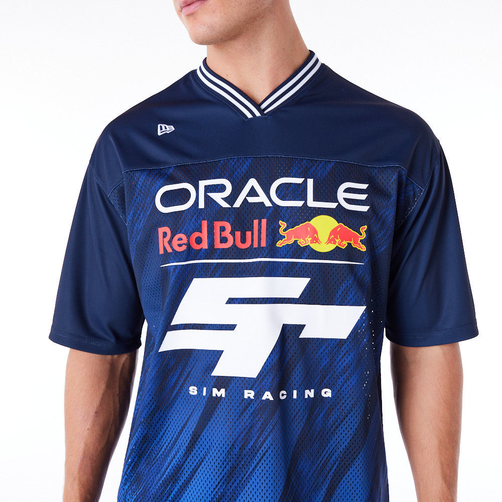 Red Bull Sim Racing Navy V-Neck T-Shirt