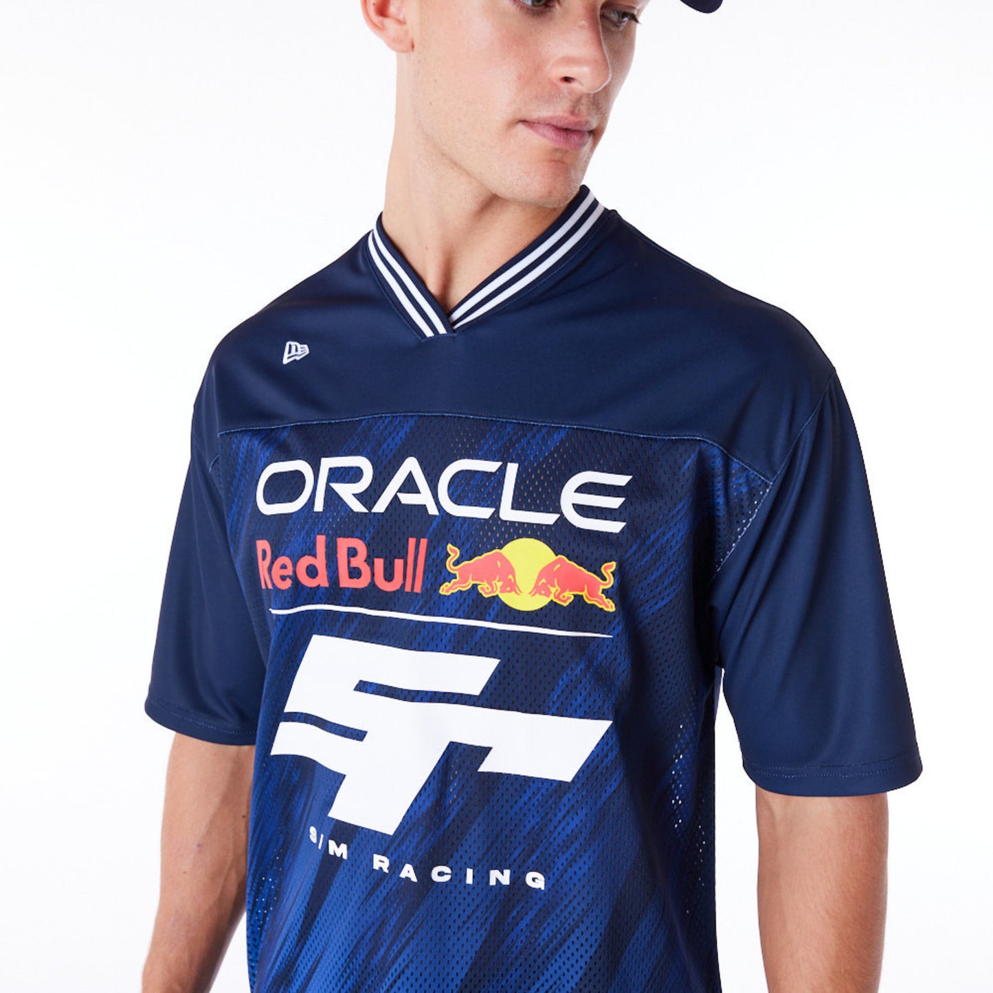 Red Bull Sim Racing Navy V-Neck T-Shirt
