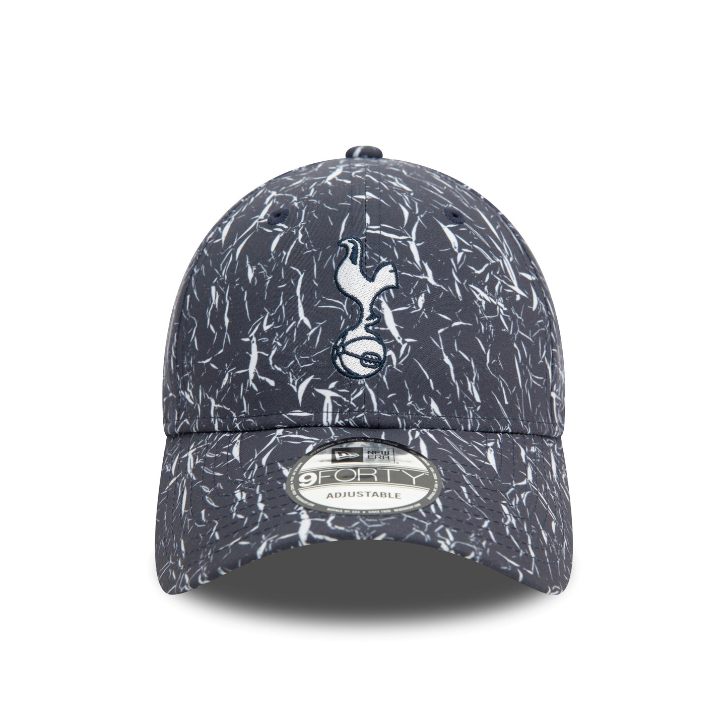Tottenham Hotspur FC Crinkle All Over Print Navy 9FORTY Adjustable Cap 