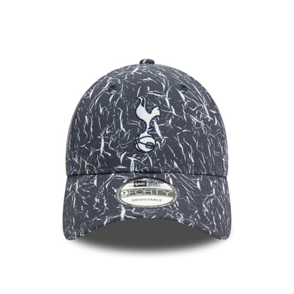 Tottenham Hotspur FC Crinkle All Over Print Navy 9FORTY Adjustable Cap 