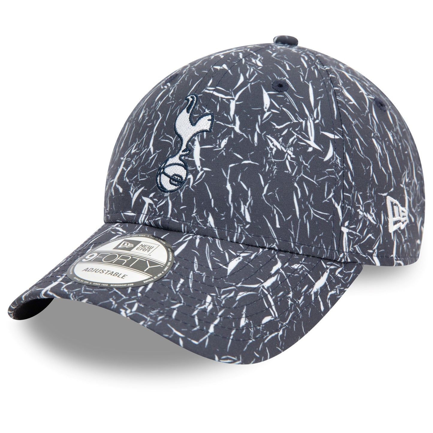 Tottenham Hotspur FC Crinkle All Over Print Navy 9FORTY Adjustable Cap 