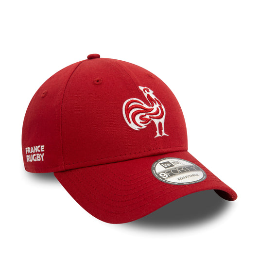 French Federation Of Rugby Seasonal Dark Red 9FORTY Adjustable Cap - Unisex