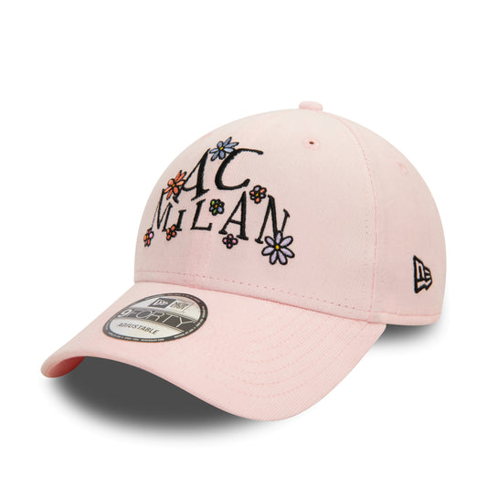 AC Milan Needle Cord Doodle Pastel Pink 9FORTY Adjustable Cap 