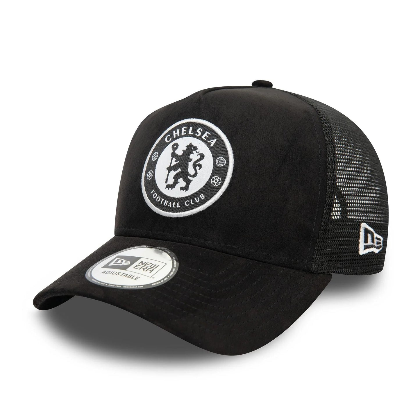 New Era E-Frame Trucker Chelsea Suede Black Cap