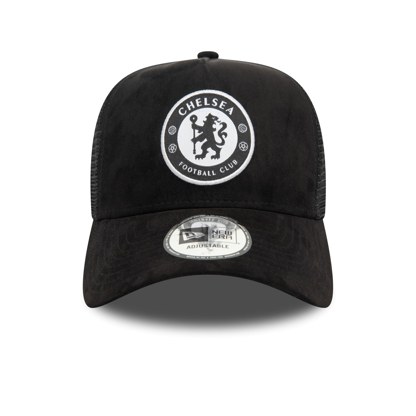 New Era E-Frame Trucker Chelsea Suede Black Cap