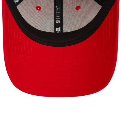 Aprilia Crackle Print 9FORTY Adult Scarlet Black Adjustable Cap
