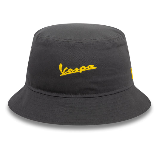 Vespa Seasonal Tapered Bucket Hat - Dark Grey - Unisex 