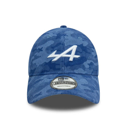 Alpine Racing F1 9TWENTY Camo Cord  Blue Cap