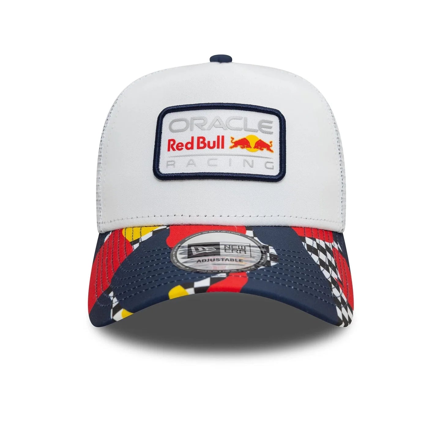 Red Bull Racing Abstract White 9FORTY A-Frame Trucker Adjustable Cap