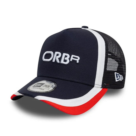 Red Bull Racing Retro Dark Blue 9FORTY A-Frame Trucker Cap