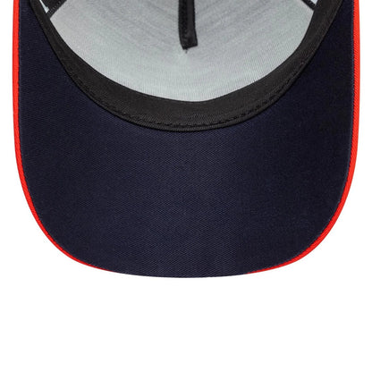 Red Bull Racing Retro Dark Blue 9FORTY A-Frame Trucker Cap