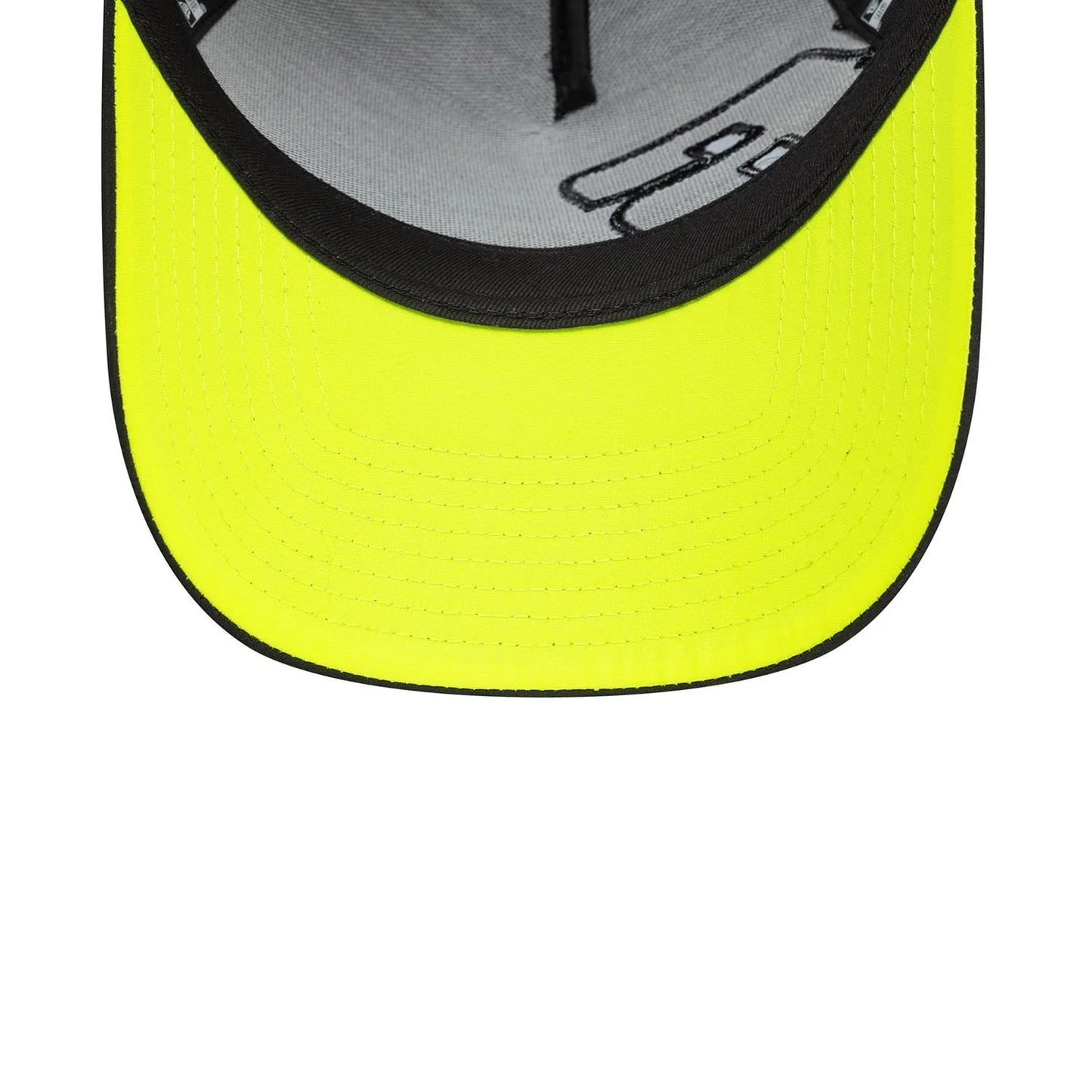 VR46 Moon Sun Trucker Cap for Adults - Black/Neon Yellow