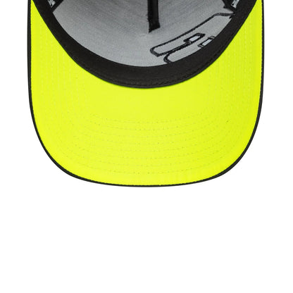 VR46 Moon Sun Trucker Cap for Adults - Black/Neon Yellow