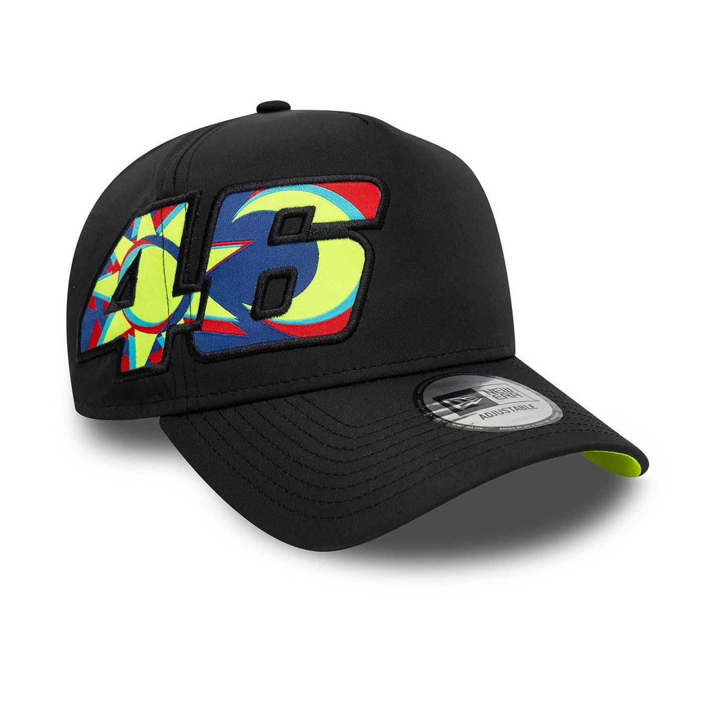 VR46 Moon Sun Trucker Cap for Adults - Black/Neon Yellow