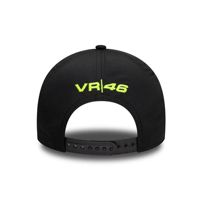 VR46 Moon Sun Trucker Cap for Adults - Black/Neon Yellow