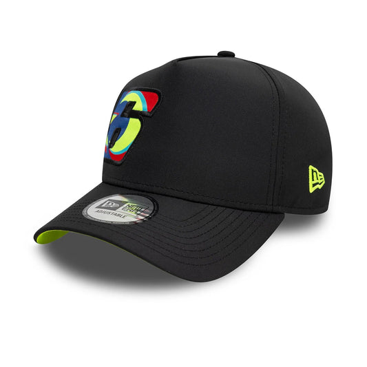 VR46 Moon Sun Trucker Cap for Adults - Black/Neon Yellow